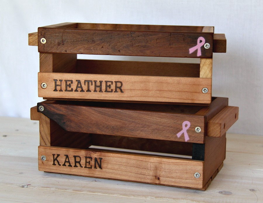 mini breast cancer crate